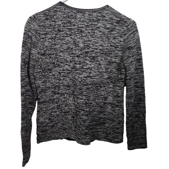 Classiques Entier Wool Blend Jacket Small Gray Zip Front Pockets Long Sleeve - Picture 3 of 5